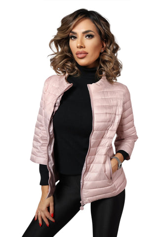 Geaca Dama Fas Roz Pudra Aly Boutique
