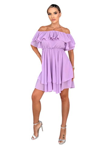 Rochie Dama Voal fin Lila Aly Boutique